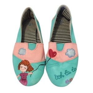 Albagrata Style Woman’s ooh la la Painted Slip On Sneaker Shoes 6